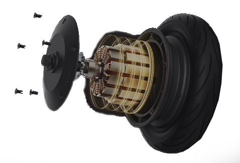300W motor exploded view